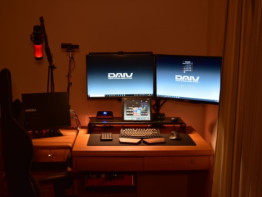 デスクの全体像